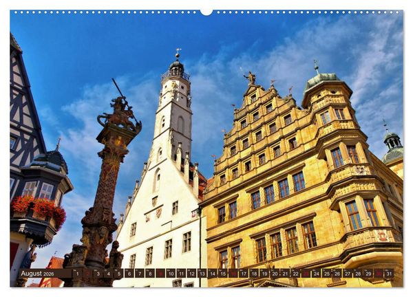 Produktbild: Rothenburg o. d. Tauber - Perle des Taubertales (hochwertiger Premium Wandkalender 2026 DIN A2 quer), Kunstdruck in Hochglanz