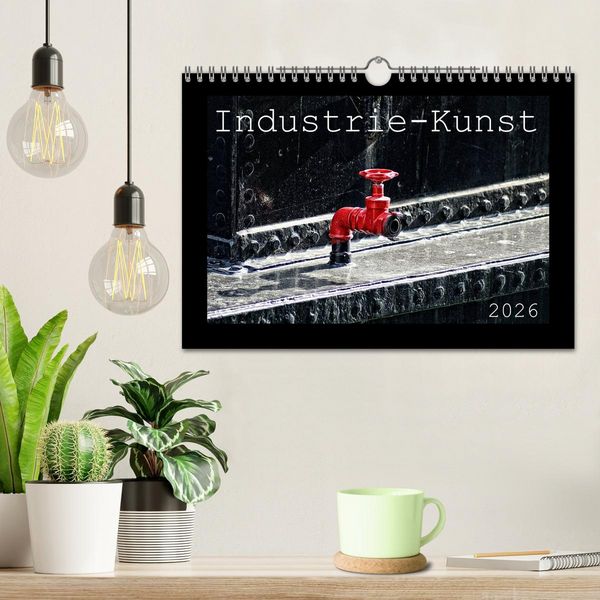 Produktbild: Industrie-Kunst 2026 (Wandkalender 2026 DIN A4 quer), CALVENDO Monatskalender