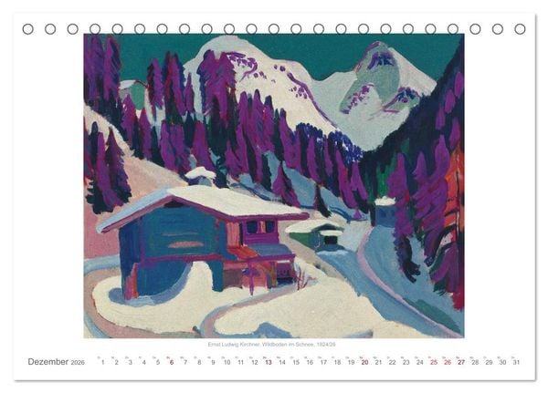 Produktbild: Klassische Moderne 2026 - Mit Kunst durchs Jahr (Tischkalender 2026 DIN A5 quer), CALVENDO Monatskalender