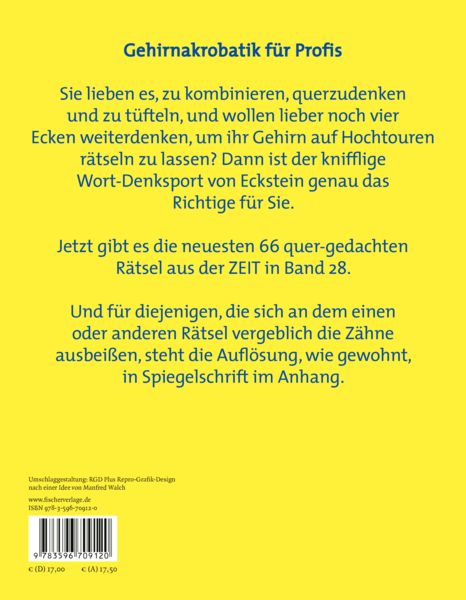 Produktbild: Eckstein - Um die Ecke gedacht 28