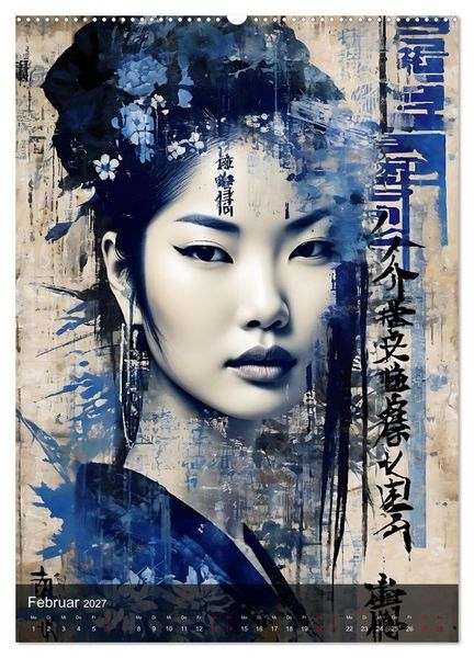 Produktbild: Geisha - Asian Spirit (Wandkalender 2027 DIN A2 hoch), CALVENDO Monatskalender