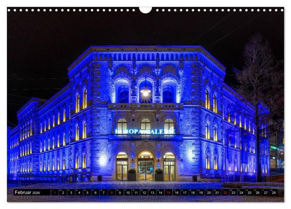 Produktbild: City Lights Saarbr&uuml;cken (Wandkalender 2026 DIN A3 quer), CALVENDO Monatskalender