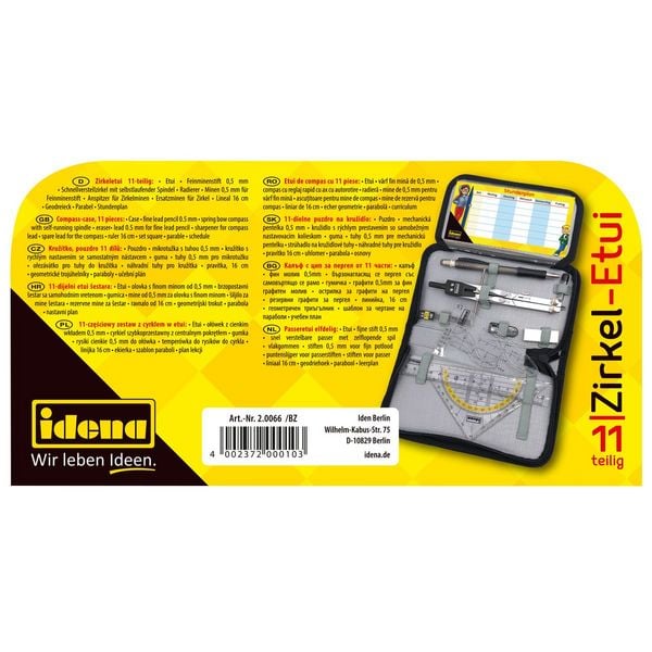 Produktbild: Idena Zirkeletui 11 Teile