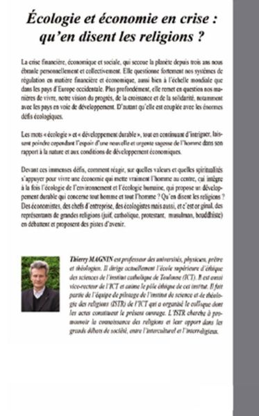 Produktbild: Ecologie et economie en crise : qu'en disent les religions ?