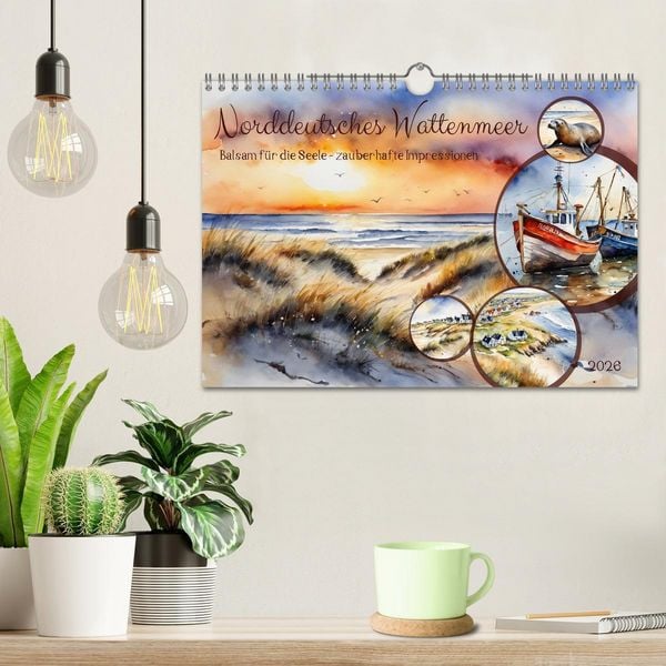 Produktbild: Norddeutsches Wattenmeer (Wandkalender 2026 DIN A4 quer), CALVENDO Monatskalender