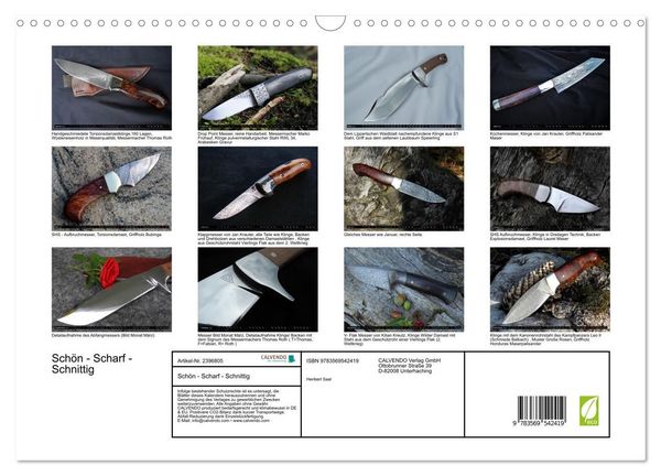 Produktbild: Sch&ouml;n - Scharf - Schnittig (Wandkalender 2027 DIN A3 quer), CALVENDO Monatskalender