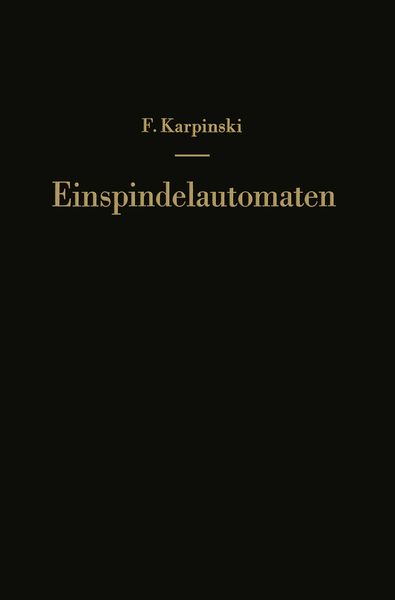 Produktbild: Einspindelautomaten