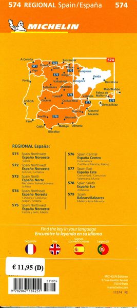 Produktbild: Michelin Katalonien, Aragon, Andorra