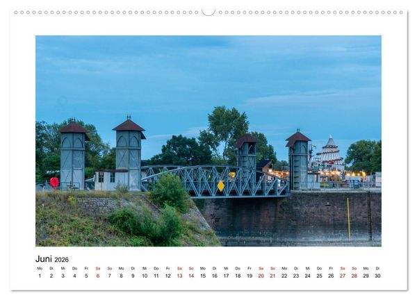 Produktbild: Blue Times - Magdeburg (Wandkalender 2026 DIN A2 quer), CALVENDO Monatskalender