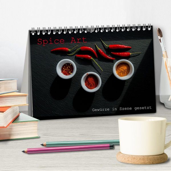 Produktbild: Spice Art - Gew&uuml;rze in Szene gesetzt (Tischkalender 2026 DIN A5 quer), CALVENDO Monatskalender