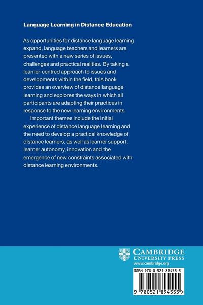 Produktbild: Language Learning in Distance Education