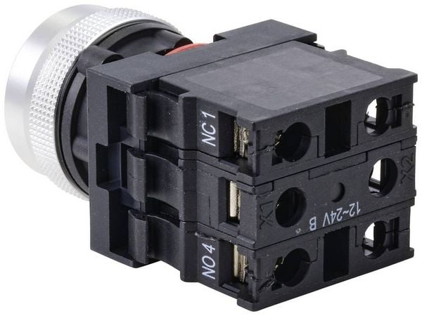 Produktbild: TRU COMPONENTS TC-10091040 ONPOW26-11E/R/12V Druckschalter 250 V 5 A 1 x Ein/(Ein) tastend Rot IP40 1 St.
