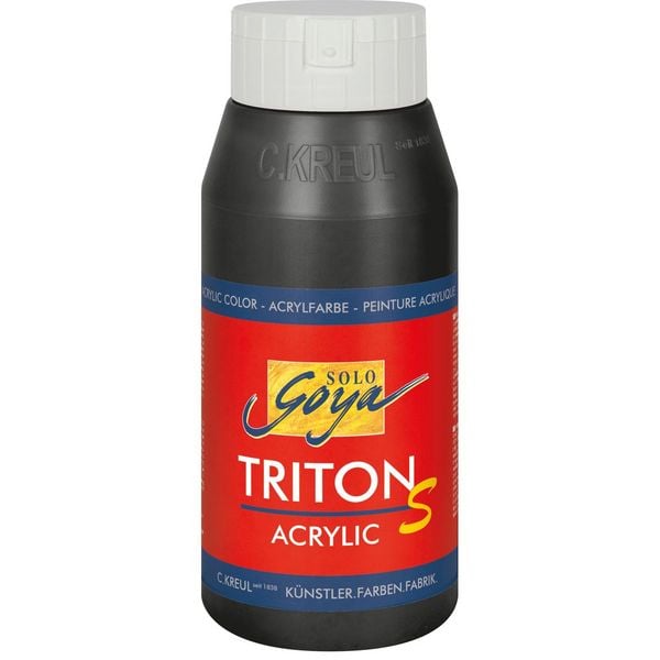 Produktbild: KREUL Acrylfarbe SOLO Goya TRITON S schwarz 750ml Flasche