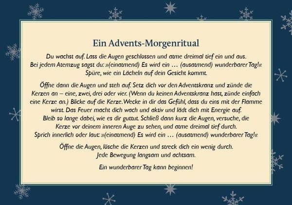 Produktbild: Achtsame Adventszeit. Hardcover-Ausgabe