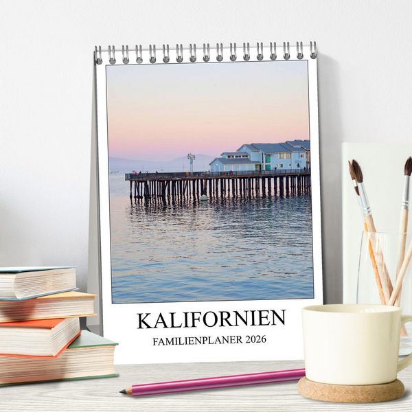 Produktbild: Kalifornien - Familienplaner 2026 (Tischkalender 2026 DIN A5 hoch), CALVENDO Monatskalender