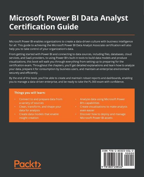 Produktbild: Microsoft Power BI Data Analyst Certification Guide