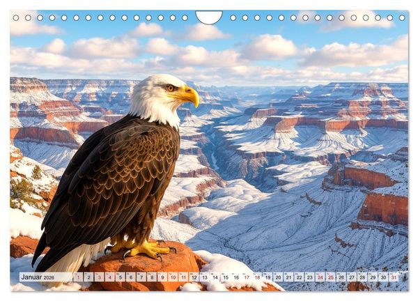Produktbild: USA &ndash; von Yellowstone bis Texas - Cowboys, Pr&auml;rie und Bisons (Wandkalender 2026 DIN A4 quer), CALVENDO Monatskalender