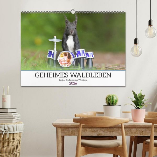 Produktbild: Geheimes Waldleben (Wandkalender 2026 DIN A2 quer), CALVENDO Monatskalender