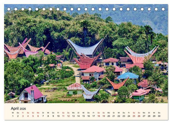Produktbild: Sulawesi Im Reich der Torajas (Tischkalender 2026 DIN A5 quer), CALVENDO Monatskalender