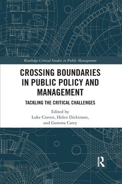 Produktbild: Crossing Boundaries in Public Policy and Management