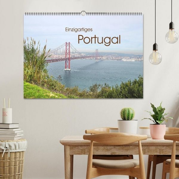 Produktbild: Einzigartiges Portugal (Wandkalender 2026 DIN A2 quer), CALVENDO Monatskalender