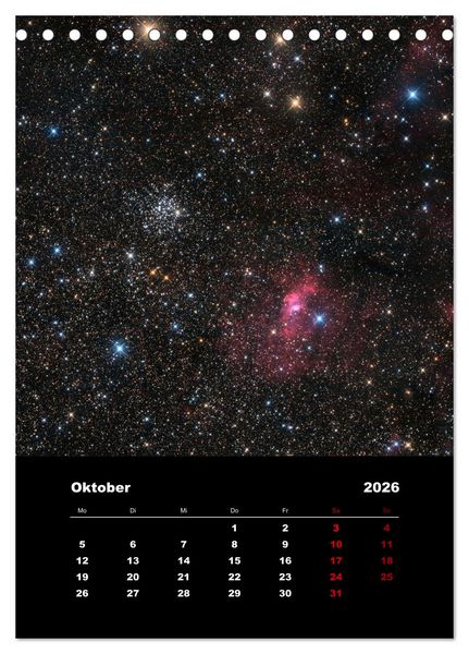 Produktbild: Das Universum (Tischkalender 2026 DIN A5 hoch), CALVENDO Monatskalender