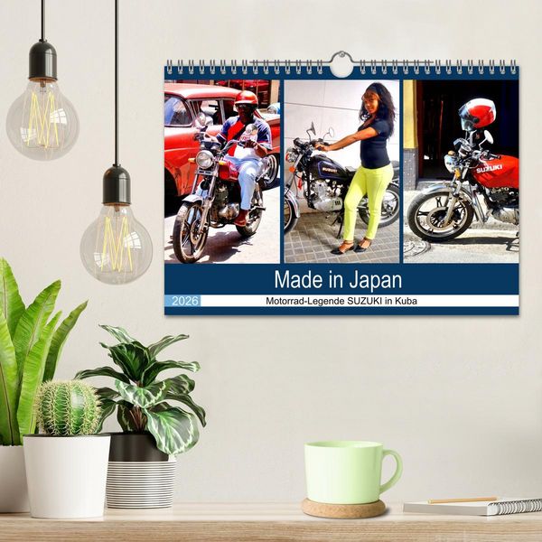Produktbild: Made in Japan - Motorrad-Legende Suzuki in Kuba (Wandkalender 2026 DIN A4 quer), CALVENDO Monatskalender