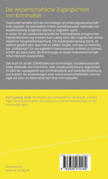 Produktbild: Die wissenschaftliche Zug&auml;nglichkeit von Kriminalit&auml;t