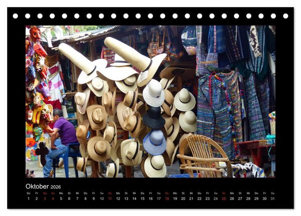 Produktbild: Farbenfrohes Guatemala (Tischkalender 2026 DIN A5 quer), CALVENDO Monatskalender