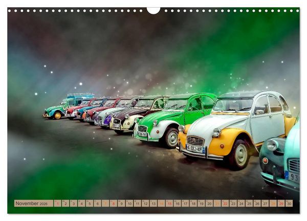 Produktbild: Die Ente - Citro&euml;n 2CV (Wandkalender 2026 DIN A3 quer), CALVENDO Monatskalender
