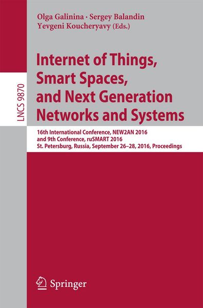 Produktbild: Internet of Things, Smart Spaces, and Next Generation Networks and Systems