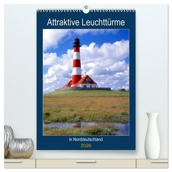Produktbild: Attraktive Leuchtt&uuml;rme (hochwertiger Premium Wandkalender 2026 DIN A2 hoch), Kunstdruck in Hochglanz