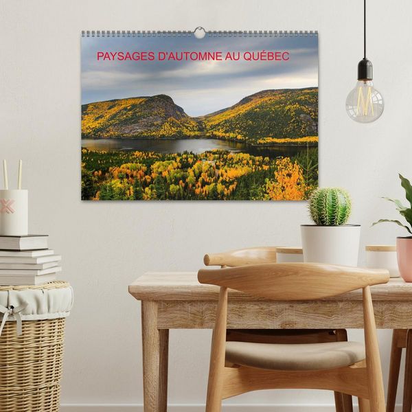 Produktbild: Paysages d'Automne au Qu&eacute;bec (Calendrier mural 2026 DIN A3 vertical), CALVENDO calendrier mensuel