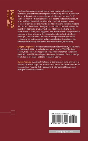 Produktbild: Nonlinear Financial Econometrics: Markov Switching Models, Persistence and Nonlinear Cointegration
