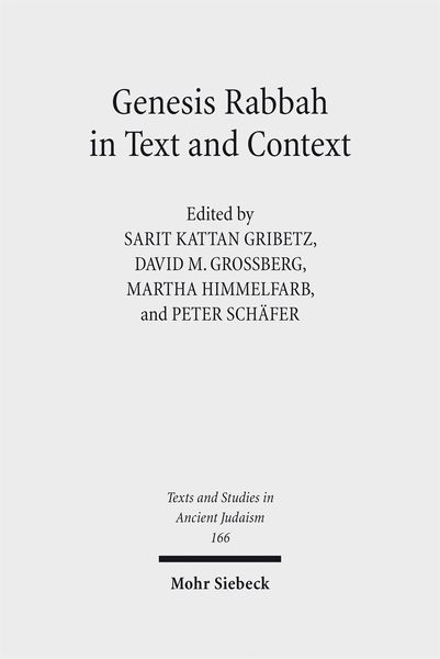 Produktbild: Genesis Rabbah in Text and Context