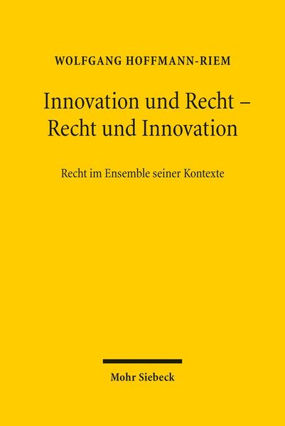 Produktbild: Innovation und Recht - Recht und Innovation