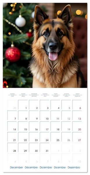 Produktbild: German Shepherds around the year (Wall Calendar 2026 12 &times; 12 Inch) CALVENDO 12 Month Wall Calendar