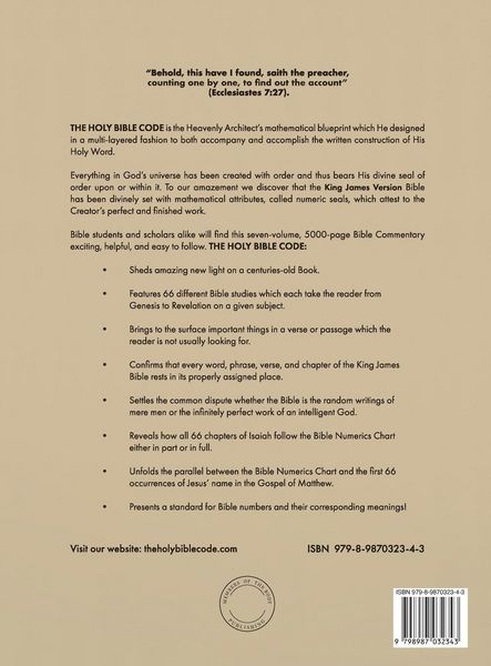 Produktbild: The Holy Bible Code