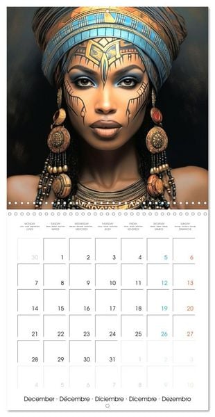 Produktbild: Femmes sublimes d'Afrique (Calendrier mural carr&eacute; 2026 30x30 cm) Calendrier double avec une page pour vos prises de notes