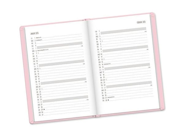 Terminplaner 2026 A6 Lederlook Mint - Taschenkalender Mit Lesebändchen & Wochenübersicht