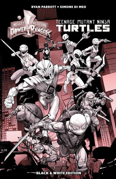 Produktbild: Mighty Morphin Power Rangers/Teenage Mutant Ninja Turtles B&w Limited Edition