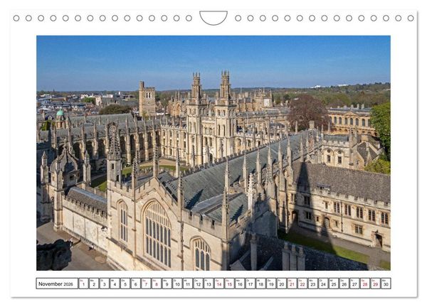 Produktbild: Sehenswertes in Oxford und Cambridge (Wandkalender 2026 DIN A4 quer), CALVENDO Monatskalender