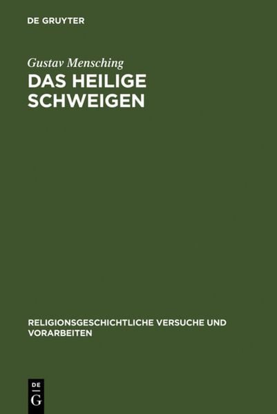 Produktbild: Das heilige Schweigen