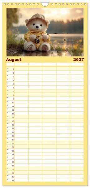Produktbild: Familienplaner 2027 - Kleiner Eisb&auml;r und die gro&szlig;e Welt mit 5 Spalten (Wandkalender, 21 x 45 cm) CALVENDO