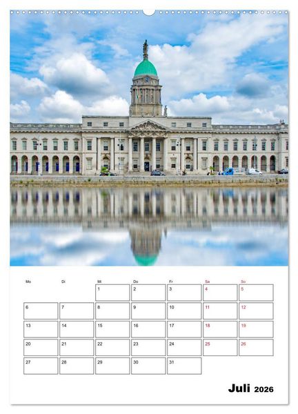 Produktbild: Dublin - faszinierende irische Hauptstadt (Wandkalender 2026 DIN A2 hoch), CALVENDO Monatskalender