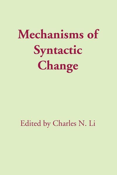 Produktbild: Mechanisms of Syntactic Change