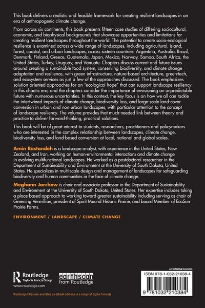 Produktbild: Creating Resilient Landscapes in an Era of Climate Change
