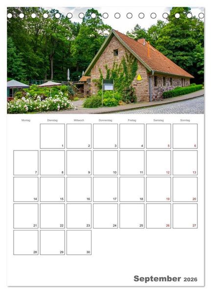 Produktbild: Ilsenburg im Harz - Terminplaner (Tischkalender 2026 DIN A5 hoch), CALVENDO Monatskalender