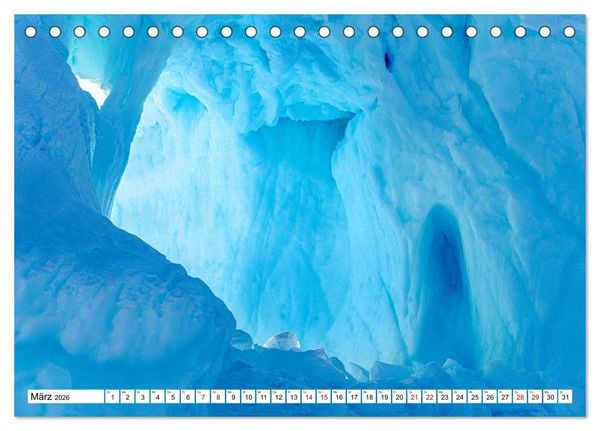 Produktbild: Eisberge - Gr&ouml;nlands magische Eisgestalten (Tischkalender 2026 DIN A5 quer), CALVENDO Monatskalender
