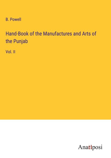 Produktbild: Hand-Book of the Manufactures and Arts of the Punjab